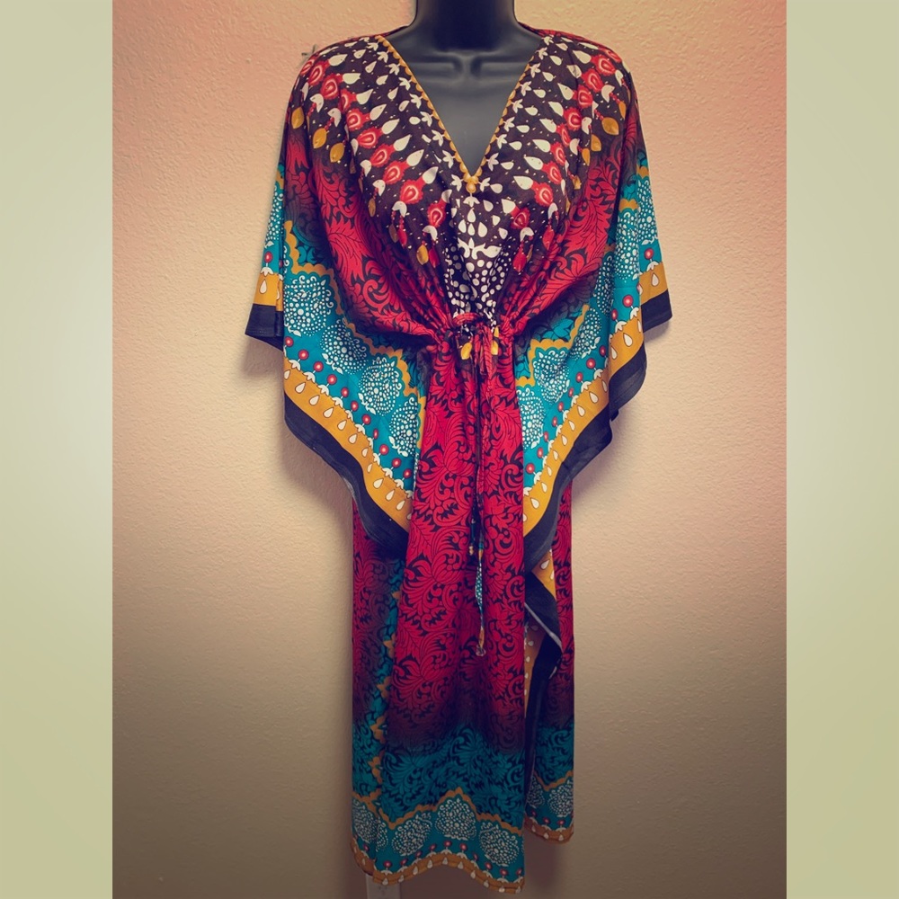 NWOT Multi-colored Tunic dress One Size S/M/L/XL